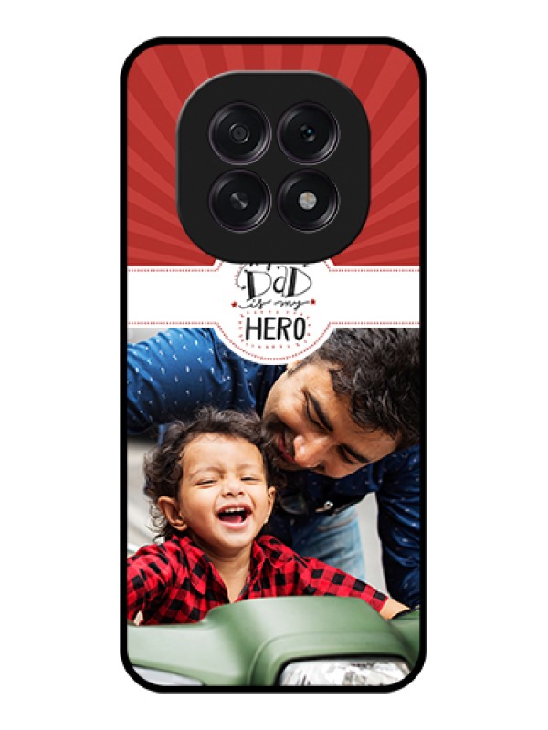 Custom Oppo F29 5G Custom Glass Phone Case - My Dad Hero Design