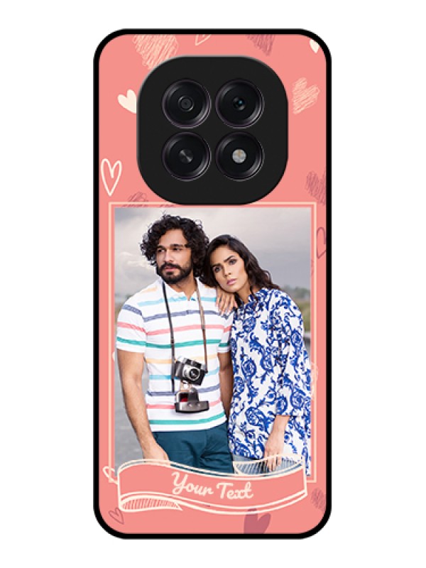 Custom Oppo F29 5G Custom Glass Phone Case - Love Doodle Art Design