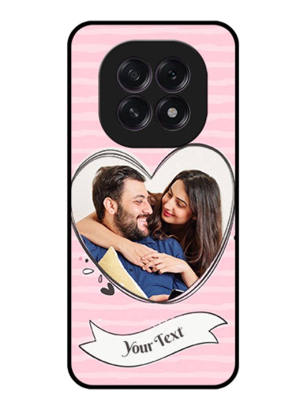 Custom Oppo F29 5G Custom Glass Phone Case - Vintage Heart Design