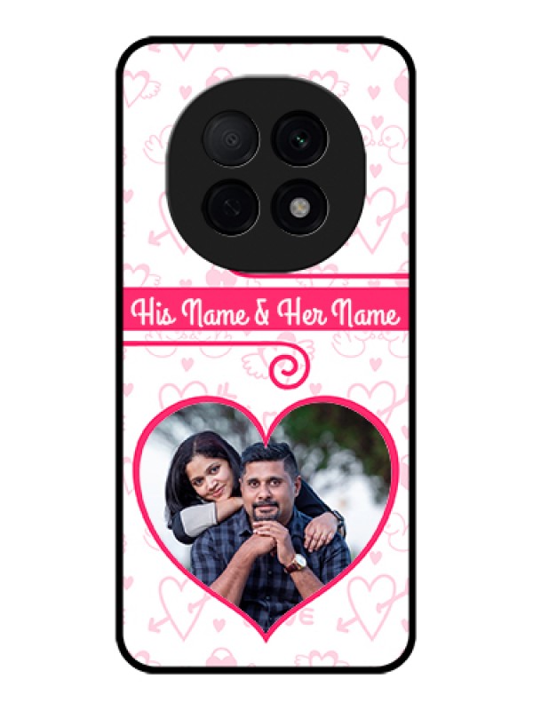 Custom Oppo F29 Pro 5G Custom Glass Phone Case - Heart Shape Love Design