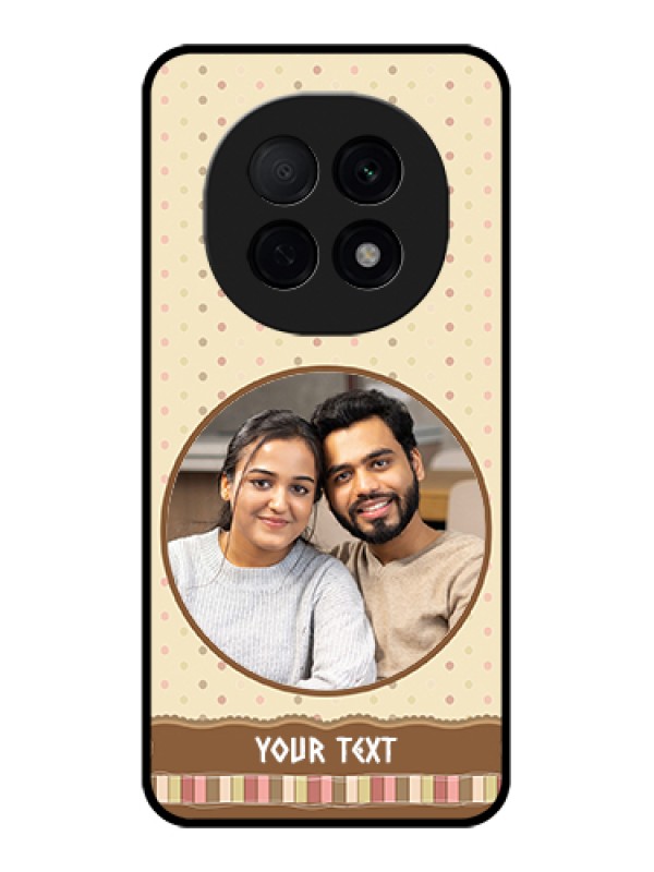 Custom Oppo F29 Pro 5G Custom Glass Phone Case - Brown Dotted Mobile Case Design