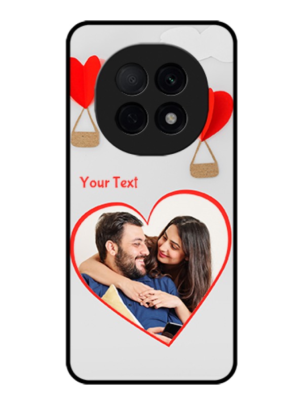 Custom Oppo F29 Pro 5G Custom Glass Phone Case - Parachute Love Design
