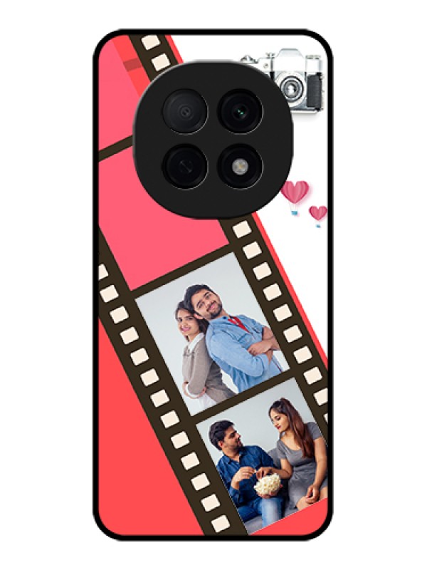 Custom Oppo F29 Pro 5G Custom Glass Phone Case - 3 Image Holder With Film Reel