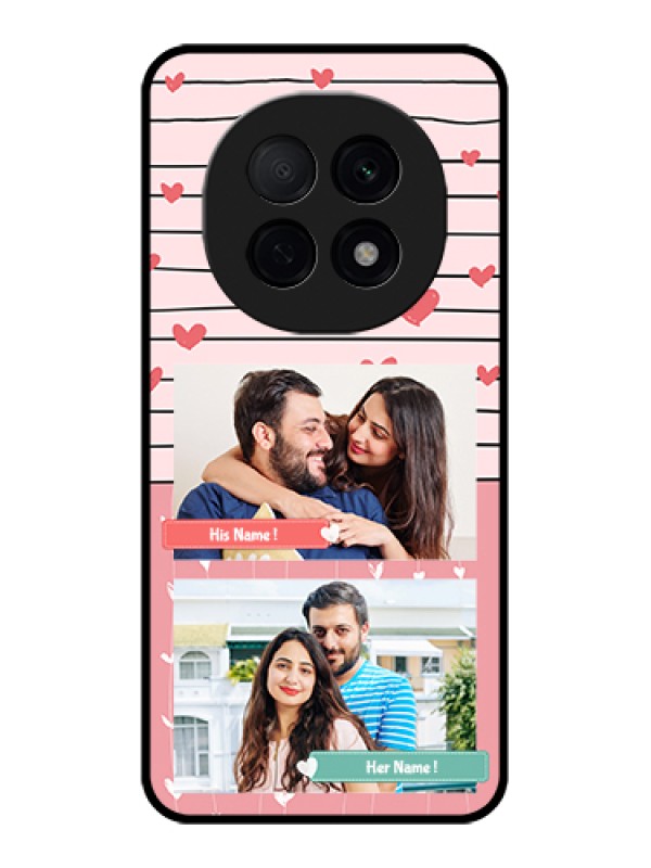 Custom Oppo F29 Pro 5G Custom Glass Phone Case - Photo With Heart Design