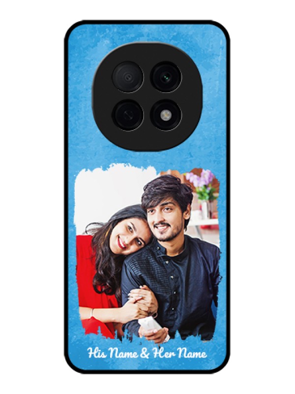 Custom Oppo F29 Pro 5G Custom Glass Phone Case - Blue Color Vintage Design
