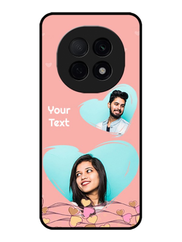 Custom Oppo F29 Pro 5G Custom Glass Phone Case - Love Doodle Design
