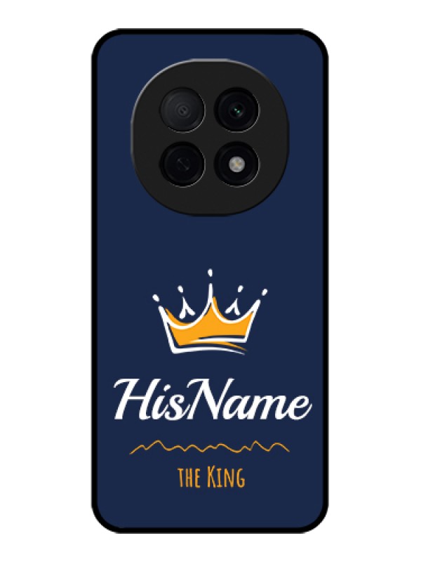 Custom Oppo F29 Pro 5G Custom Glass Phone Case - King With Name Design