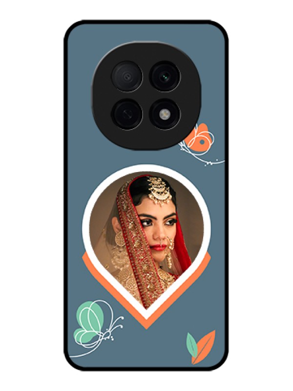 Custom Oppo F29 Pro 5G Custom Glass Phone Case - Droplet Butterflies Design