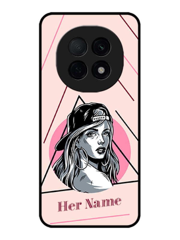 Custom Oppo F29 Pro 5G Custom Glass Phone Case - Rockstar Girl Design
