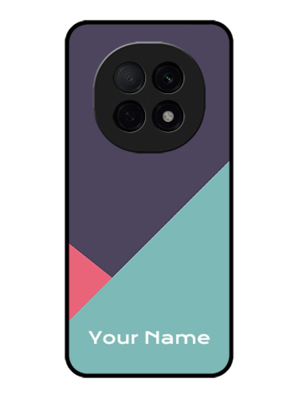 Custom Oppo F29 Pro 5G Custom Glass Phone Case - Tri Color Abstract Design
