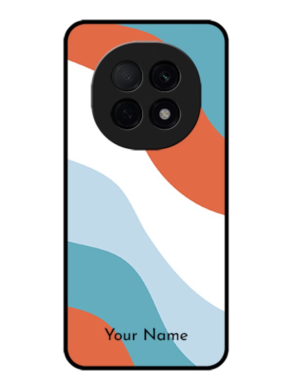 Custom Oppo F29 Pro 5G Custom Glass Phone Case - Coloured Waves Design