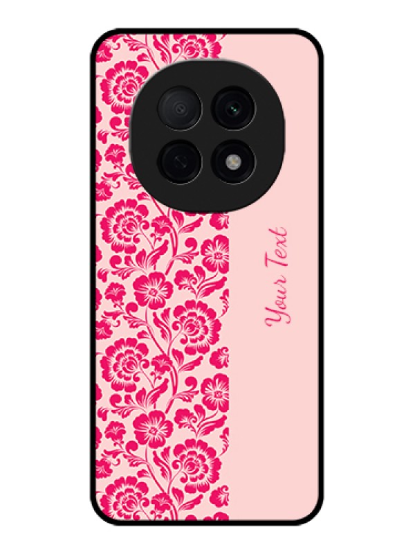 Custom Oppo F29 Pro 5G Custom Glass Phone Case - Attractive Floral Pattern Design