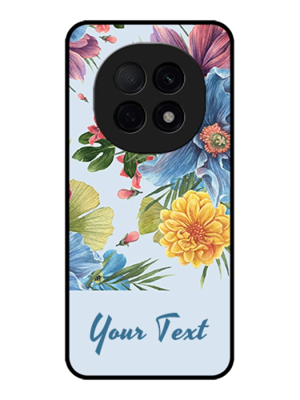 Custom Oppo F29 Pro 5G Custom Glass Phone Case - Stunning Watercolored Flowers Painting Design