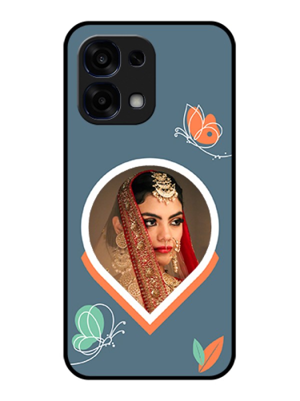 Custom Oppo F31 5G Custom Glass Phone Case - Droplet Butterflies Design