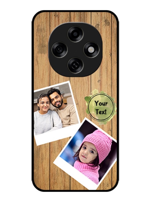 Custom Oppo F31 Pro 5G Custom Glass Phone Case - Wooden Texture Design