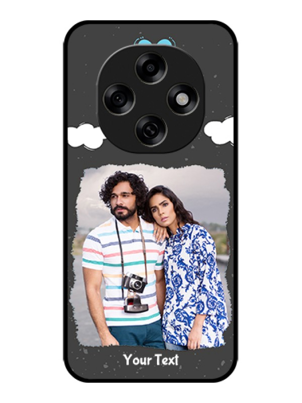 Custom Oppo F31 Pro 5G Custom Glass Phone Case - Splashes With Love Doodles Design