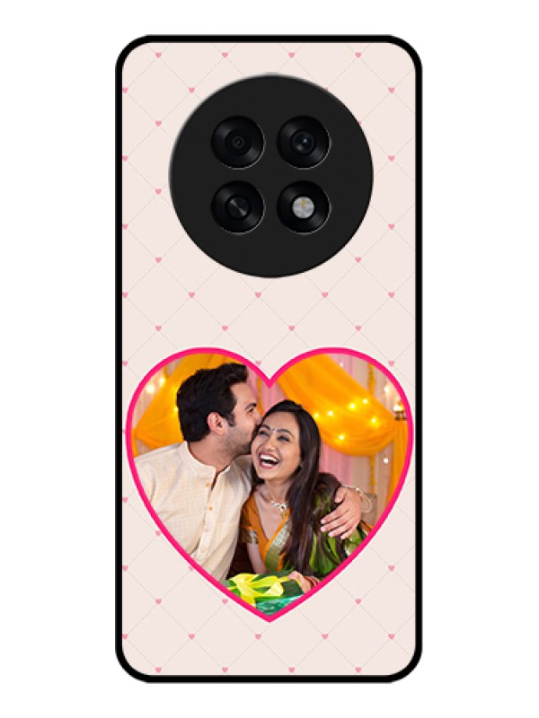 Custom Oppo F31 Pro Plus 5G Custom Glass Phone Case - Heart Shape Design