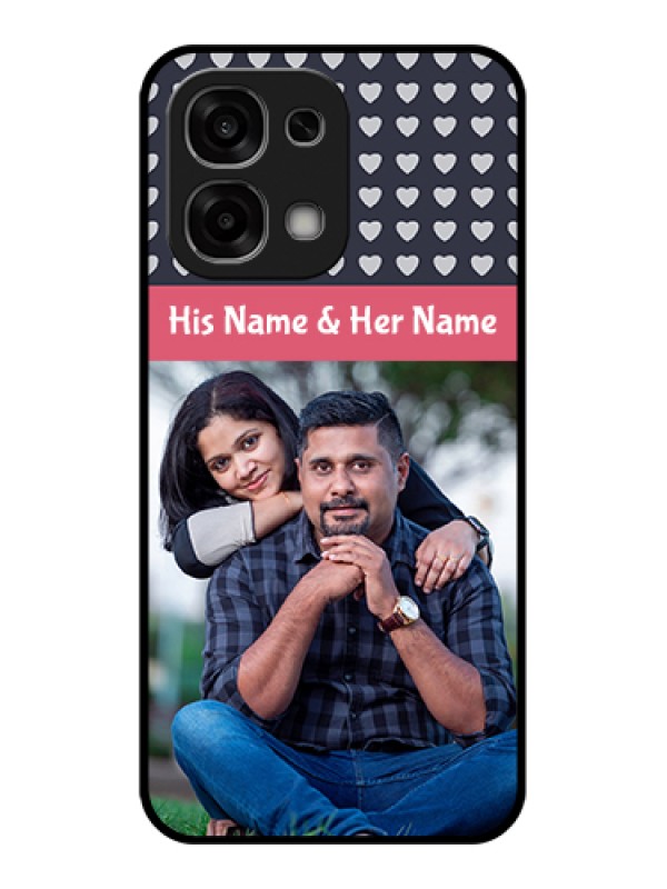 Custom Oppo F33 5G Custom Glass Phone Case - Love Symbols Design