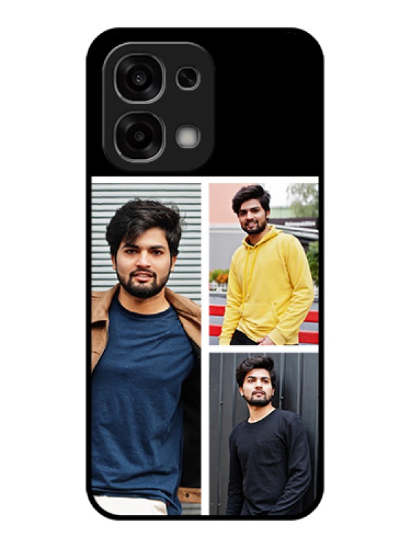 Custom Oppo F33 5G Custom Glass Phone Case - Upload Multiple Picture Design