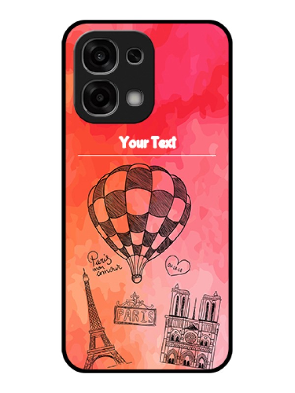 Custom Oppo F33 5G Custom Glass Phone Case - Paris Theme Design