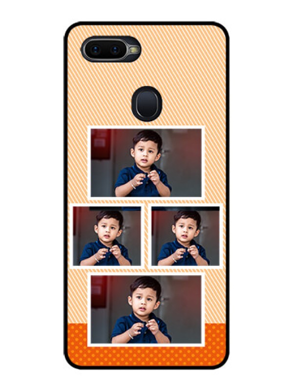 Custom Oppo F9 Pro Photo Printing on Glass Case  - Bulk Photos Upload Design