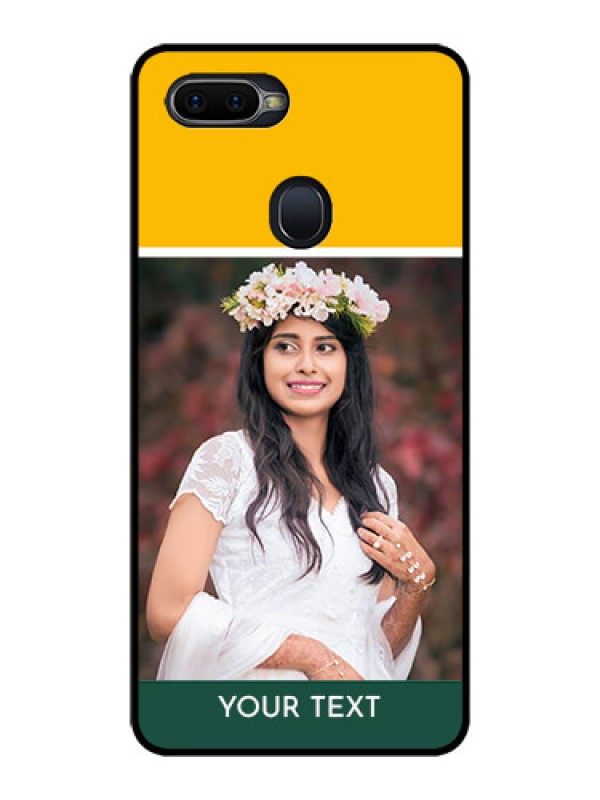 Custom Oppo F9 Pro Photo Printing on Glass Case  - Love You Design
