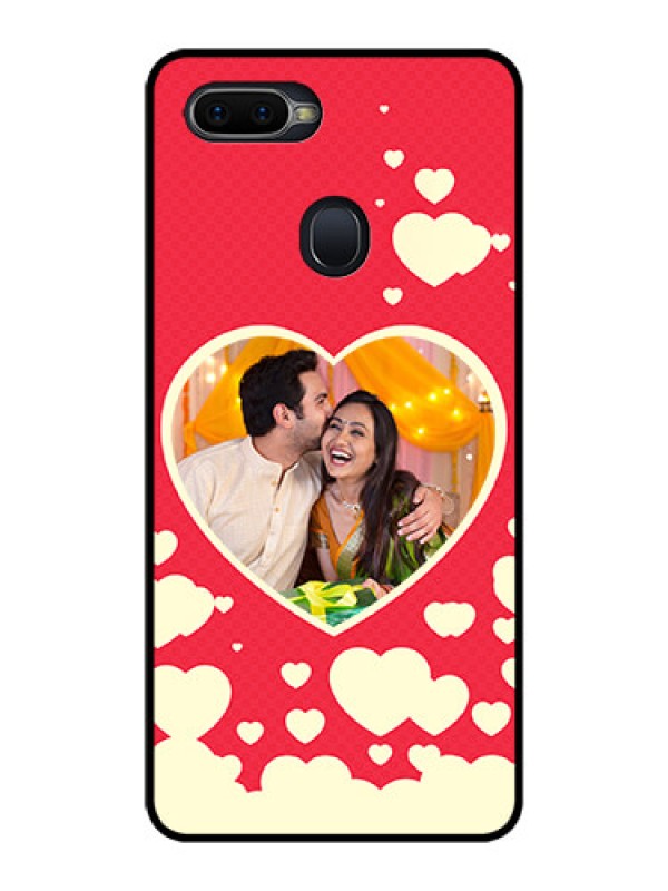 Custom Oppo F9 Pro Custom Glass Mobile Case  - Love Symbols Phone Cover Design