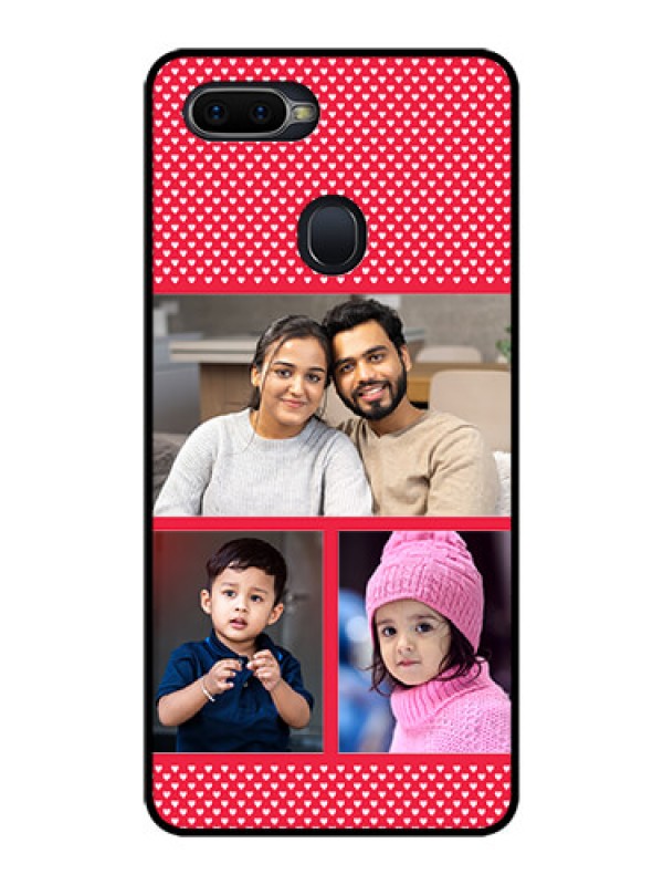 Custom Oppo F9 Pro Personalized Glass Phone Case  - Bulk Pic Upload Design