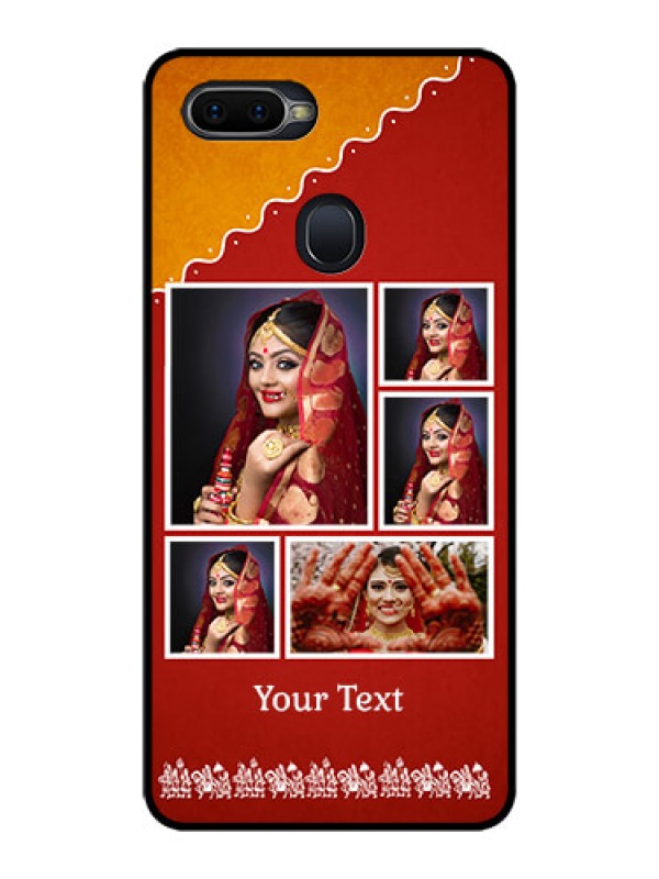 Custom Oppo F9 Pro Personalized Glass Phone Case  - Wedding Pic Upload Design