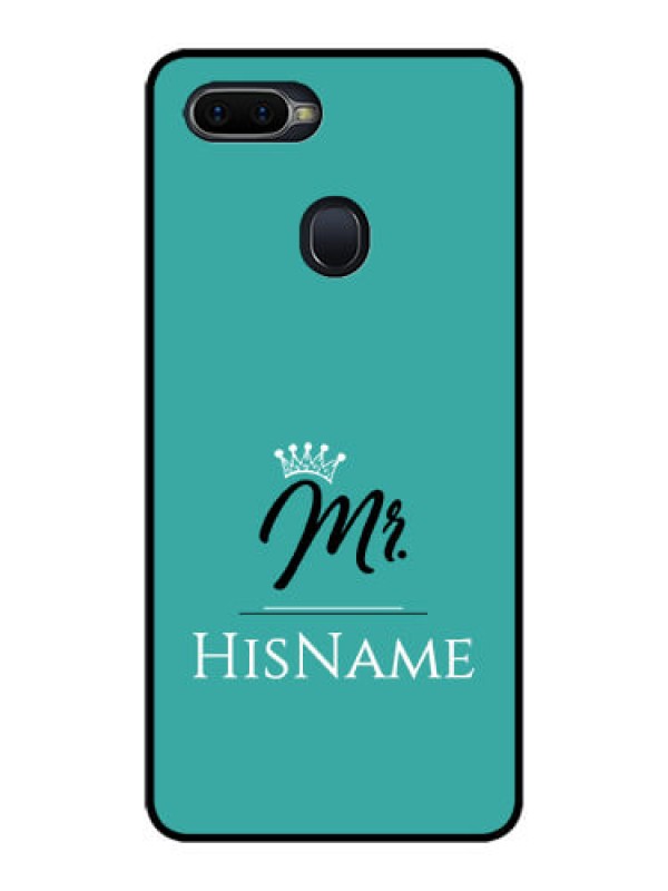 Custom Oppo F9 Pro Custom Glass Phone Case Mr with Name