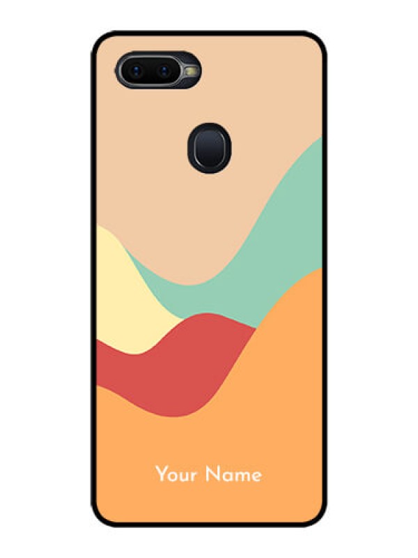 Custom Oppo F9 Pro Personalized Glass Phone Case - Ocean Waves Multi-colour Design