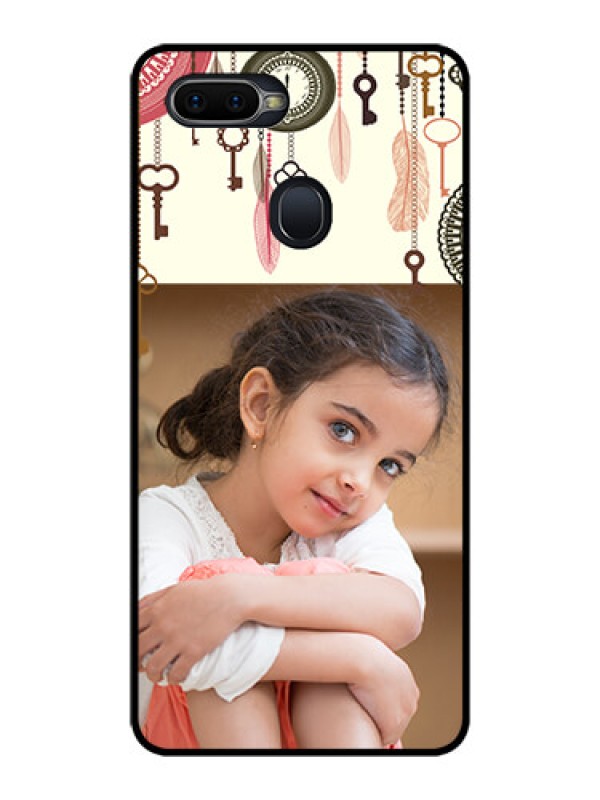 Custom Oppo F9 Custom Glass Mobile Case  - Boho Style Design