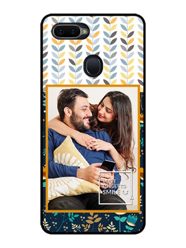 Custom Oppo F9 Custom Glass Mobile Case  - Pattern Design