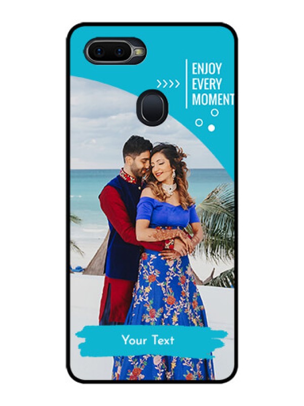 Custom Oppo F9 Custom Glass Mobile Case  - Happy Moment Design