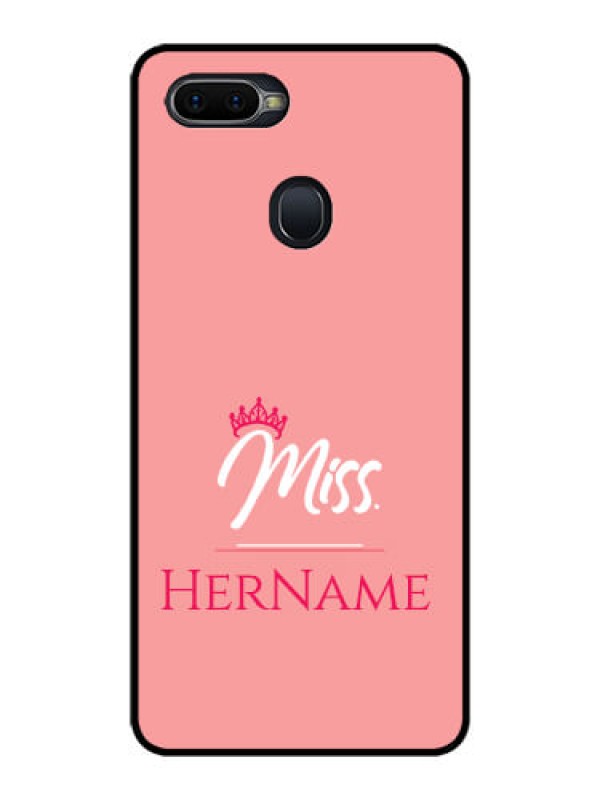 Custom Oppo F9 Custom Glass Phone Case Mrs with Name
