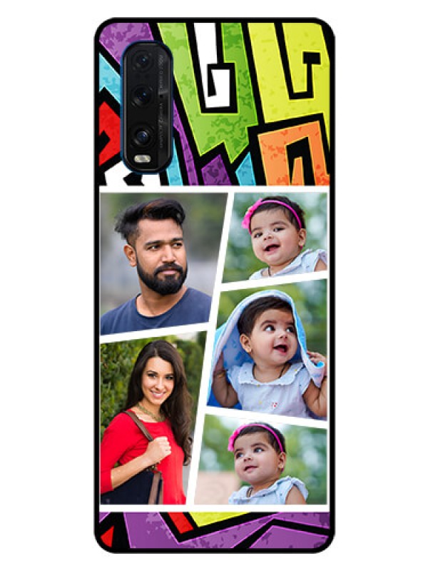Custom Oppo Find X2 Custom Glass Phone Case  - Graffiti pattern Design