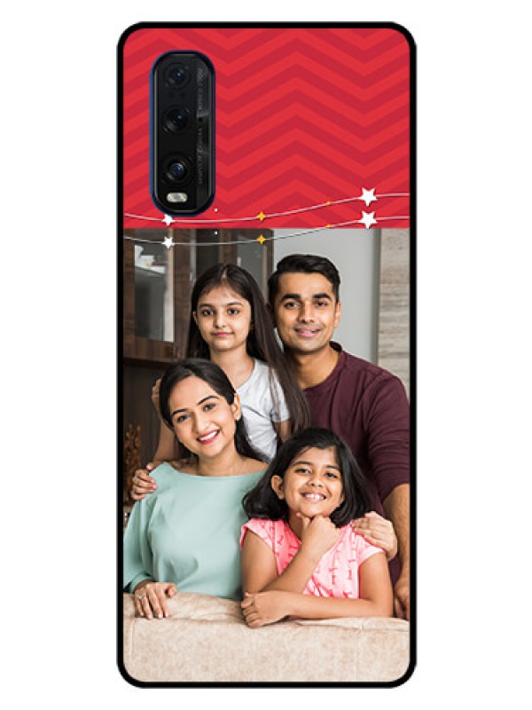 Custom Oppo Find X2 Personalized Glass Phone Case  - Happy Family Design