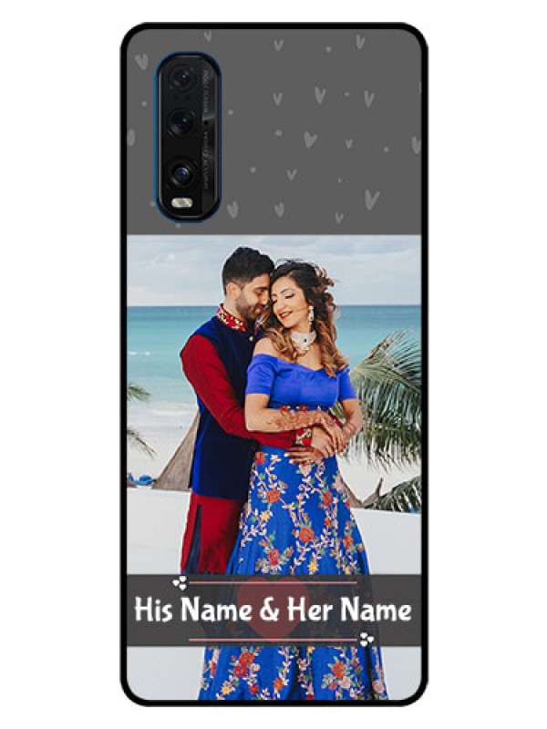 Custom Oppo Find X2 Custom Glass Mobile Case  - Buy Love Design with Photo Online