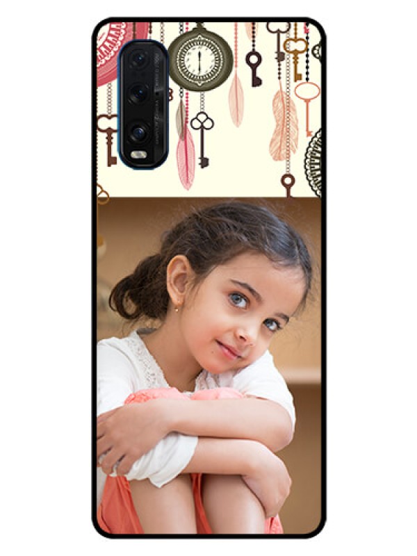 Custom Oppo Find X2 Custom Glass Mobile Case  - Boho Style Design