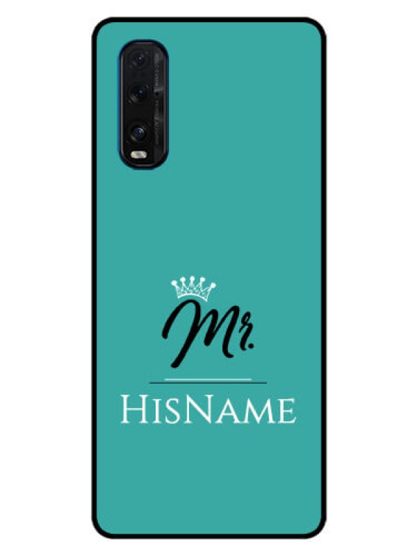 Custom Oppo Find X2 Custom Glass Phone Case Mr with Name