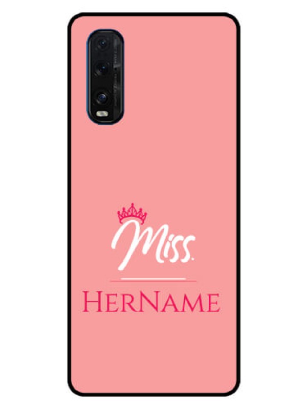 Custom Oppo Find X2 Custom Glass Phone Case Mrs with Name