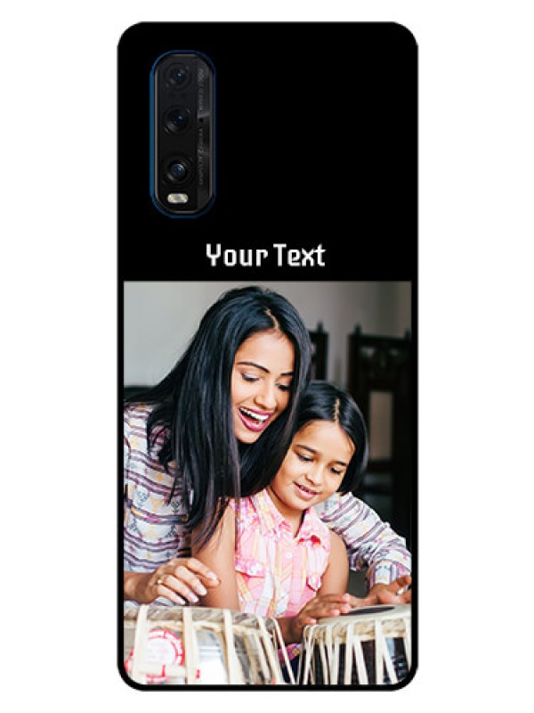 Custom Oppo Find X2 Photo with Name on Glass Phone Case
