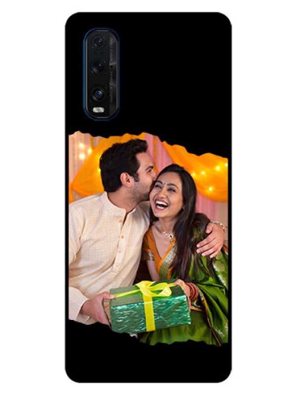 Custom Oppo Find X2 Custom Glass Phone Case - Tear-off Design