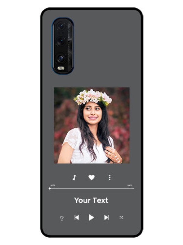 Custom Oppo Find X2 Custom Glass Mobile Case - Play The Music Design