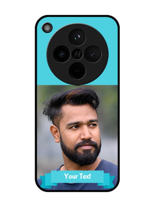Custom Find X8 5G Custom Glass Phone Case - Blue Color Design