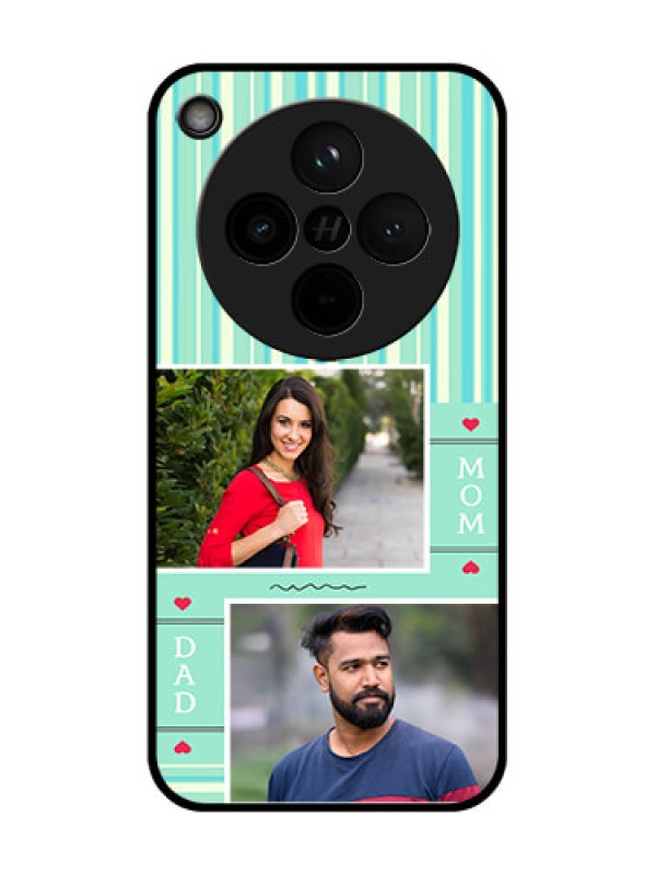 Custom Find X8 5G Custom Glass Phone Case - Mom and Dad Pic Design