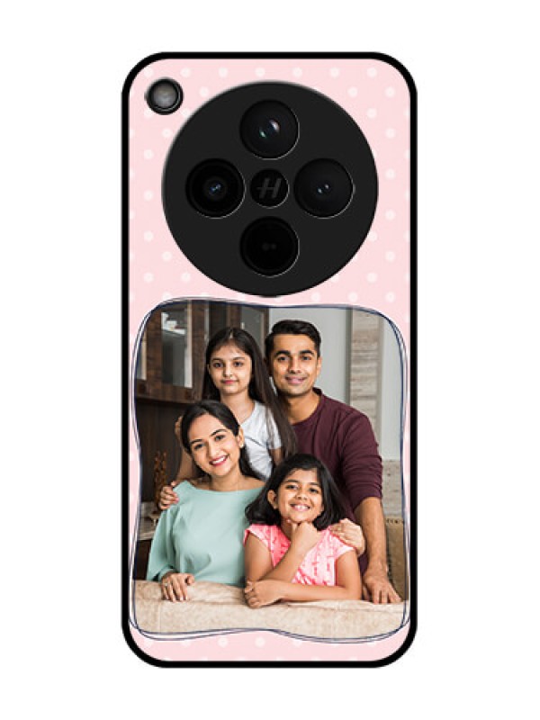 Custom Find X8 5G Custom Glass Phone Case - Family With Dots Design