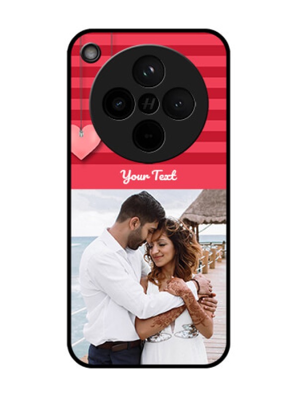 Custom Find X8 5G Custom Glass Phone Case - Valentines Day Design