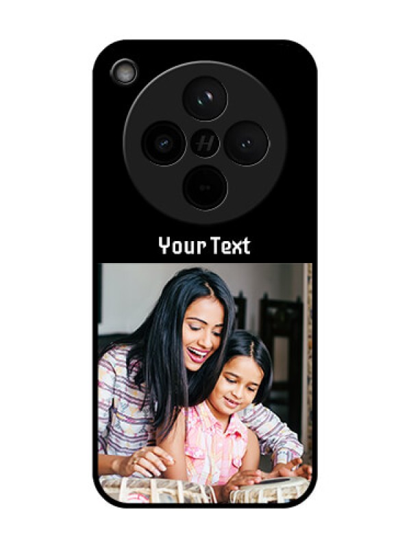 Custom Find X8 5G Custom Glass Phone Case - Photo With Name Design