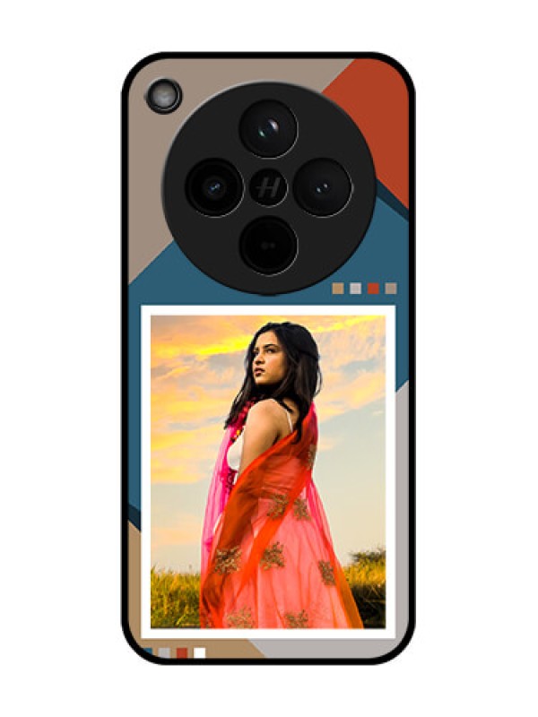 Custom Find X8 5G Custom Glass Phone Case - Retro Color Pallet Design